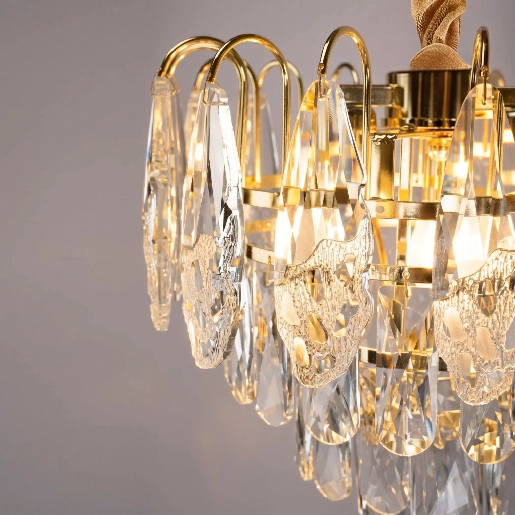 Lampada A Sospensione In Cristallo Swe078-cp 30cm Gold