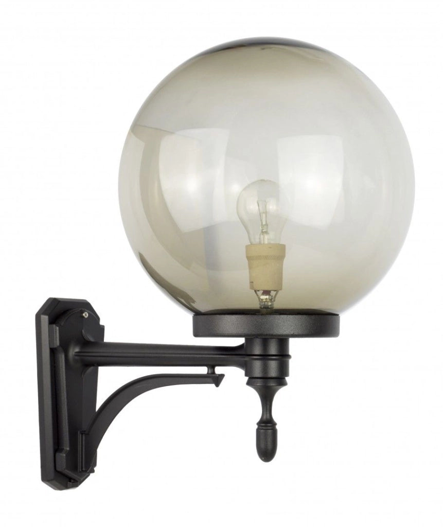 Applique da esterno globo 30 cm E27 nero IP43 SU-MA