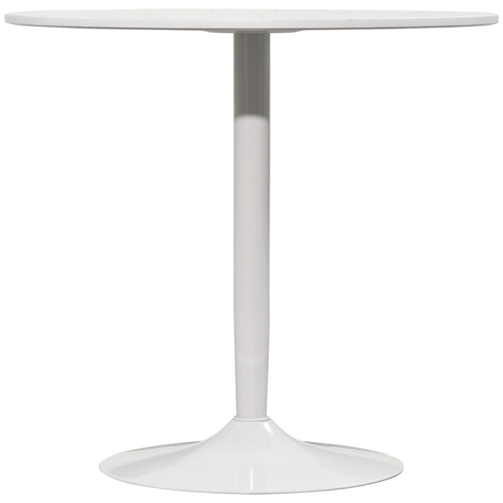 Tavolo da pranzo rotondo per 2 persone ¨C zephmum ¨C bianco, acciaio, ?80x75 cm