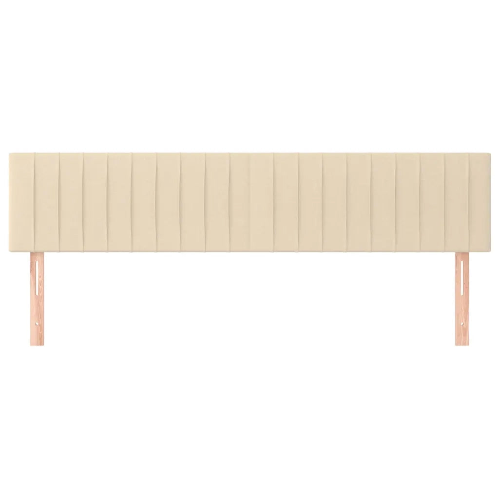 Testiera | Testata Crema 200x5x78/88 cm in Tessuto