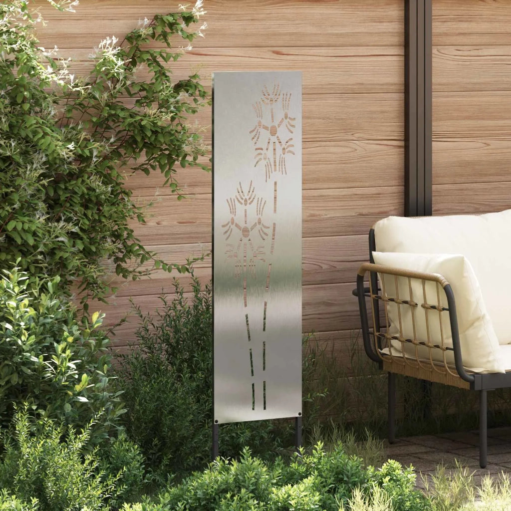 Schermo per privacy in giardino Traforo Argento 32 x 140 cm 876214