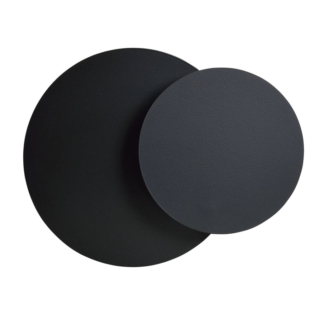 Applique da parete Emibig Circle nera G9 1 luce 22x20 cm