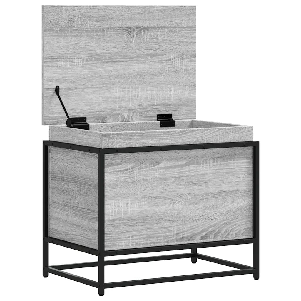 Contenitore con Coperchio Grigio Sonoma 60x40x51,5cm Truciolato 848797
