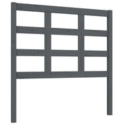 Testiera | Testata per Letto Grigia 95,5x4x100 cm Legno Massello di Pino
