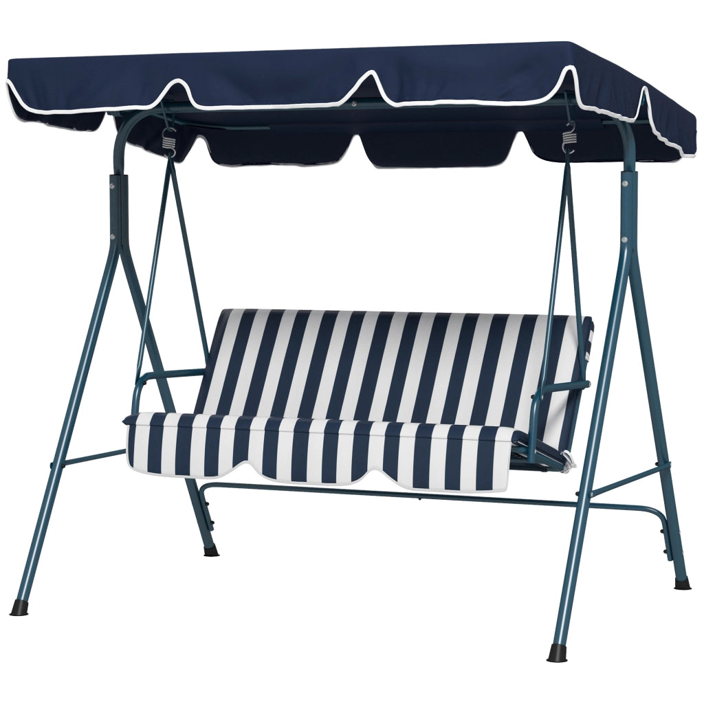 Divano da Giardino 3 Posti ¨C Minimal ¨C Grigio Polipropilene Nero