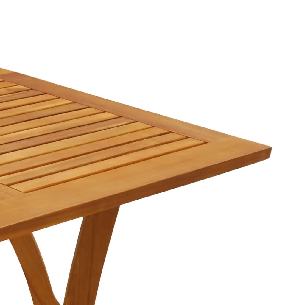 Tavolo da Giardino 110x110x75 cm Legno Massello di Acacia 363305