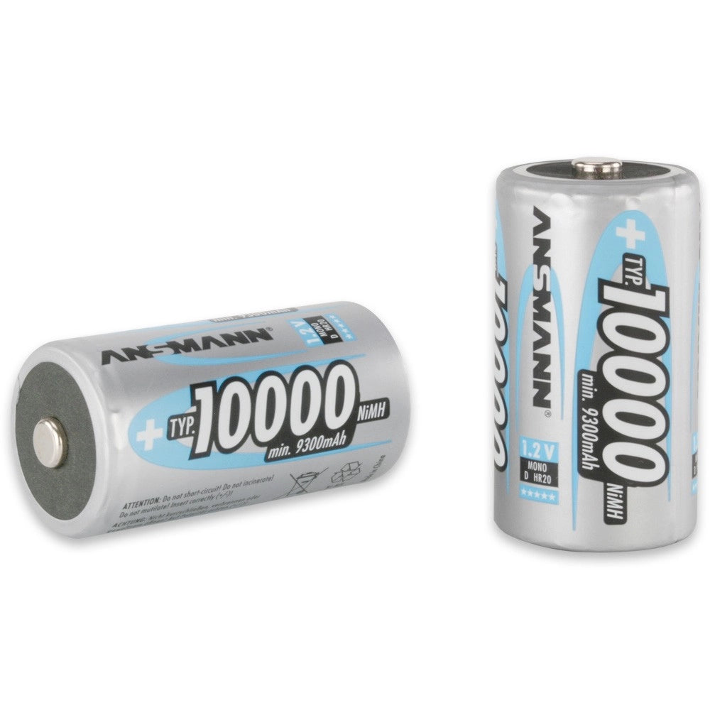 BATTERIA ricaricabile torcia ANSMANN NIMH 10000 mAh 1pz