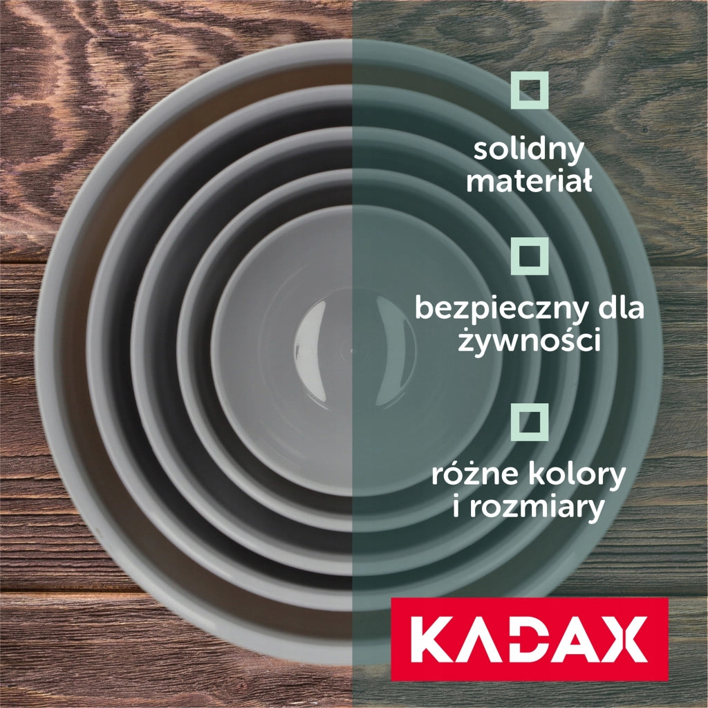 Ciotola da cucina in plastica KADAX 0,5 l, ciotola per macedonia piccola universale 13 cm