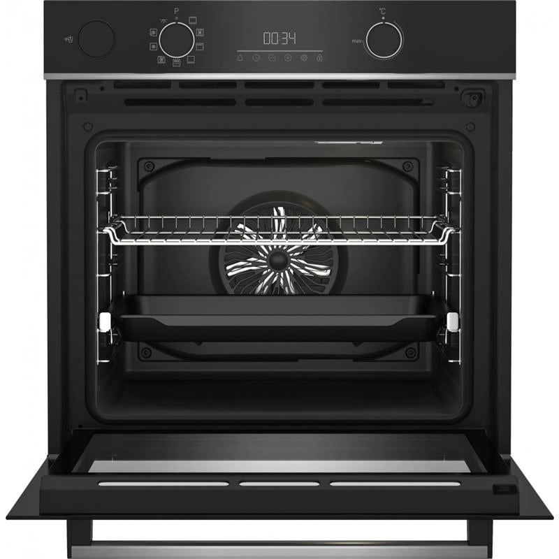 BEKO FORNO DA INCASSO MULTIFUNZIONE ELETTRICO 60 CM ASSISTITO A VAPORE CLASSE A+ AEROPERFECT CRISTALLO NERO E ACCIAIO INOX BEYOND B300 BBIS13300XMPE
