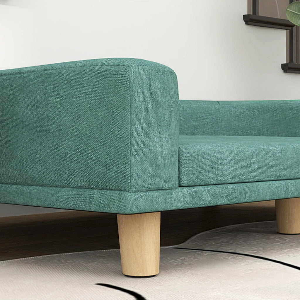 DIVANO PER CANI 98x67x25 cm Verde in poliestere