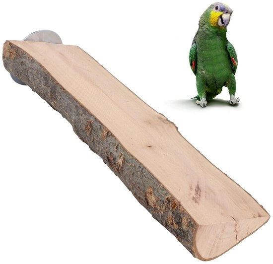 Casa per Pappagalli con Piattaforma in Legno - Barra di Sostegno - Giardino per Uccelli - Giocattolo per Pappagalli - Adatto per Animali da Compagnia - Dimensioni 7-8/18 - Giardino per Uccelli