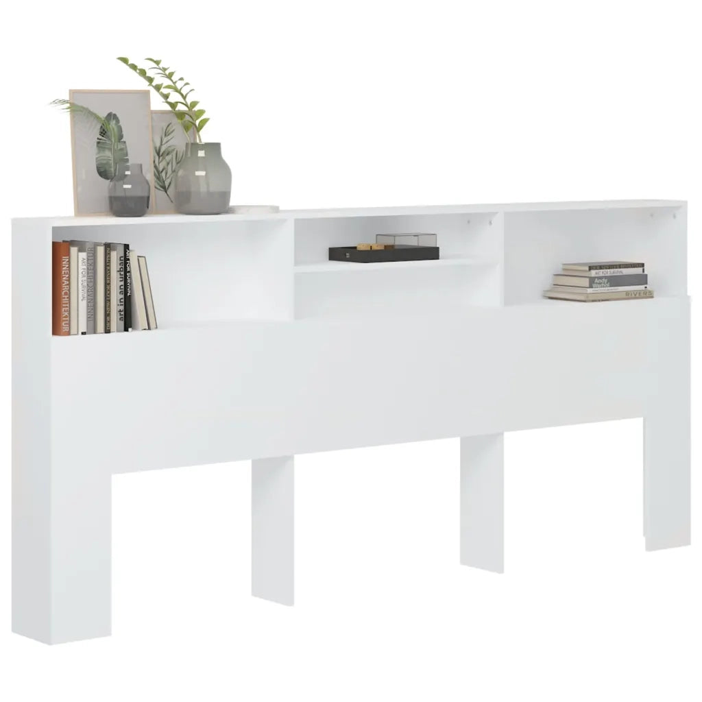 Testiera | Testata con Contenitore Bianco 220x19x103,5 cm