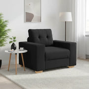 Divano Sedia Nero 100x78x80 cm in Tessuto 4105060