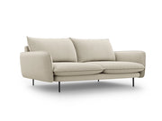 Cosmopolitan Design - Divano "Vienna" 3 posti in tessuto strutturato beige 