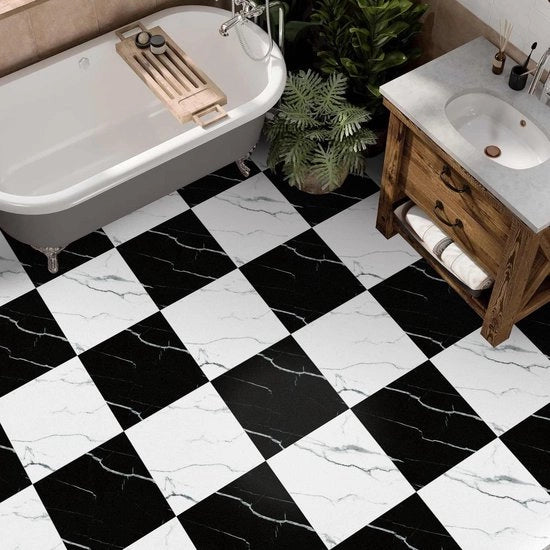 Pavimentazione Antiscivolo con Adesivo Auto-Attaccante in PVC - 10 Pezzi 30x30 cm