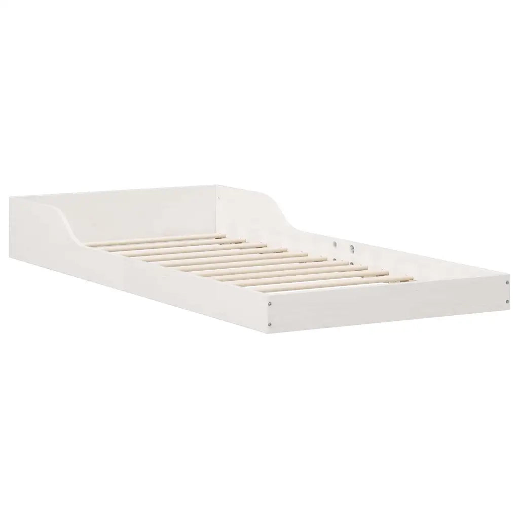 Struttura del letto Bianco 90 x 220 cm Pino massello