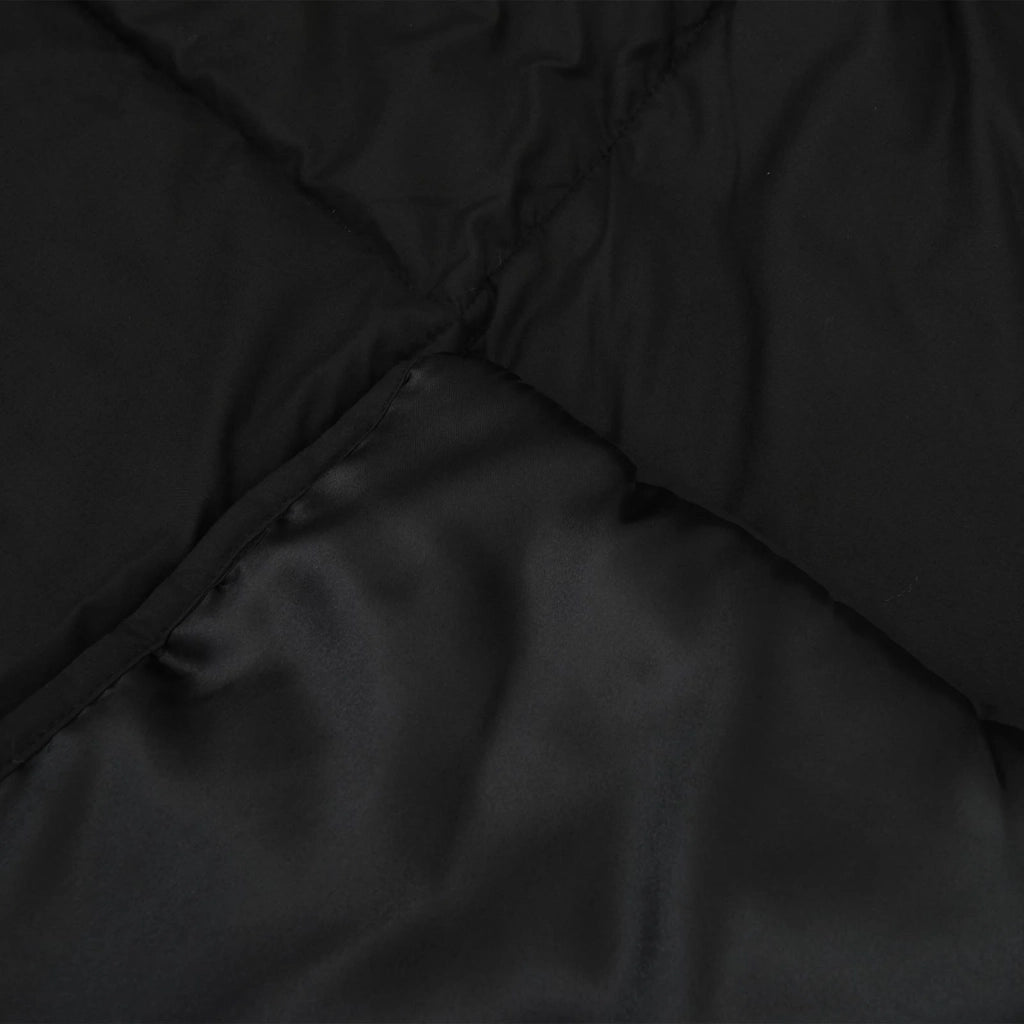 Piumone | Duvet Invernale Nero 140 x 220 cm Satin e Micropile