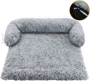 Cuscino per Cani in Plush, Coperta per Cani, Protezione per Cani, Cuscino per Cani, Dimensioni XXL, Massimo 45 kg, 110 x 100 x 15 cm - Grigio Chiaro