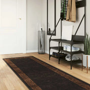 Runner Tappeto MARSA Nero 100 x 250 cm Poliestere e PVC 42023295