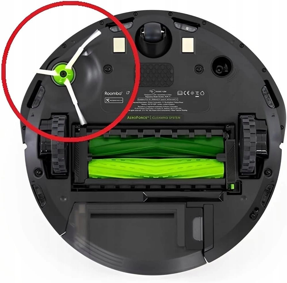 Set di Spazzole Laterali di Ricambio per iRobot Roomba – Compatibile con Serie i, j, e, Combo | 3 Pezzi TPR + Nylon