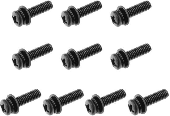 10 Set di Viti M4 14mm per Montaggio su Parete per TV e Monitor - Adatto per TV LCD/LED e Monitor