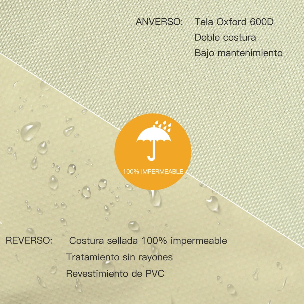 Funda Protectora per Mobili da Giardino ¨C Minimal ¨C Beige 68x87x77cm