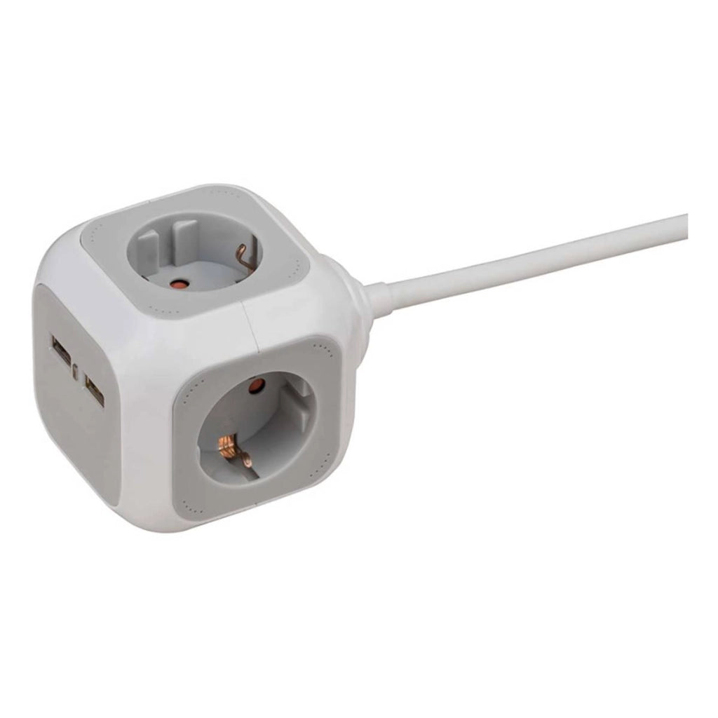 Spina ALEA con blocco USB Bianco Brennenstuhl