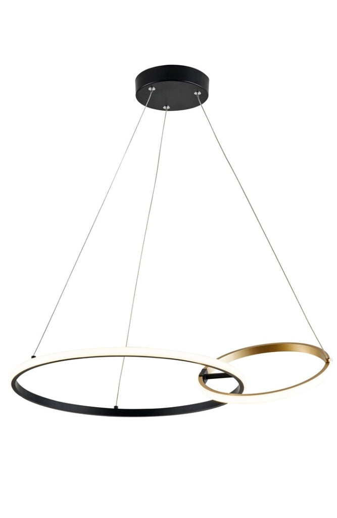 Rabalux Emilion lampada a sospensione LED 36W nera oro