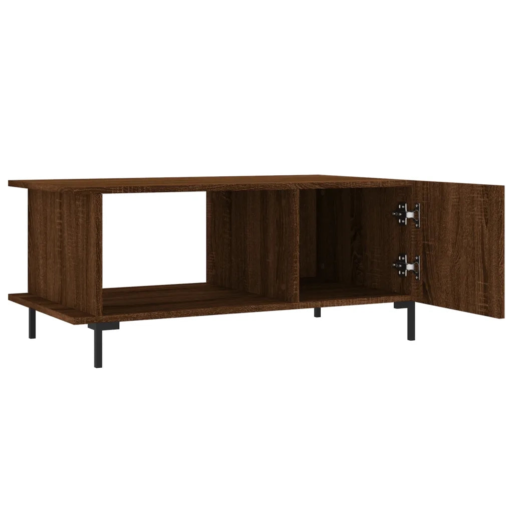 Tavolino da Salotto Rovere Marrone 90x50x40cm Legno Multistrato 829499