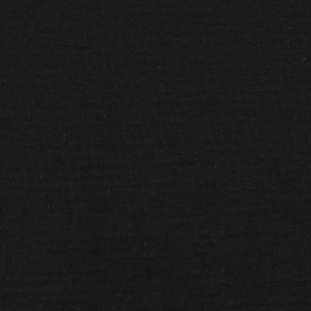 Testiera | Testata Nera 200x5x78/88 cm in Tessuto