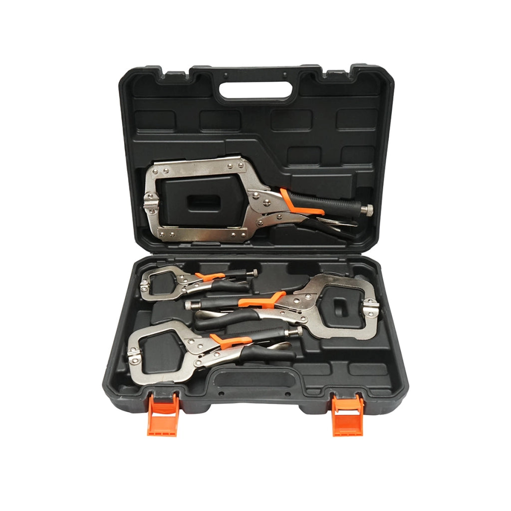 Set di pinze autobloccanti con ganasce tipo C, 4 pezzi