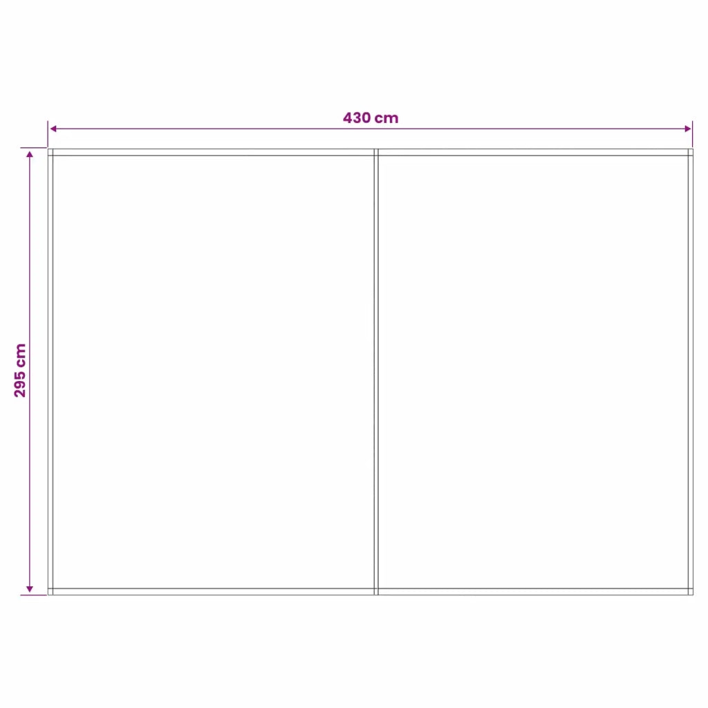 Telo di ricambio per tenda da sole Giallo e Bianco 450 × 300 cm 3444213