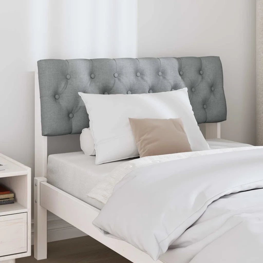 Testiera | Testata imbottita Grigio chiaro 90 cm Pino massello