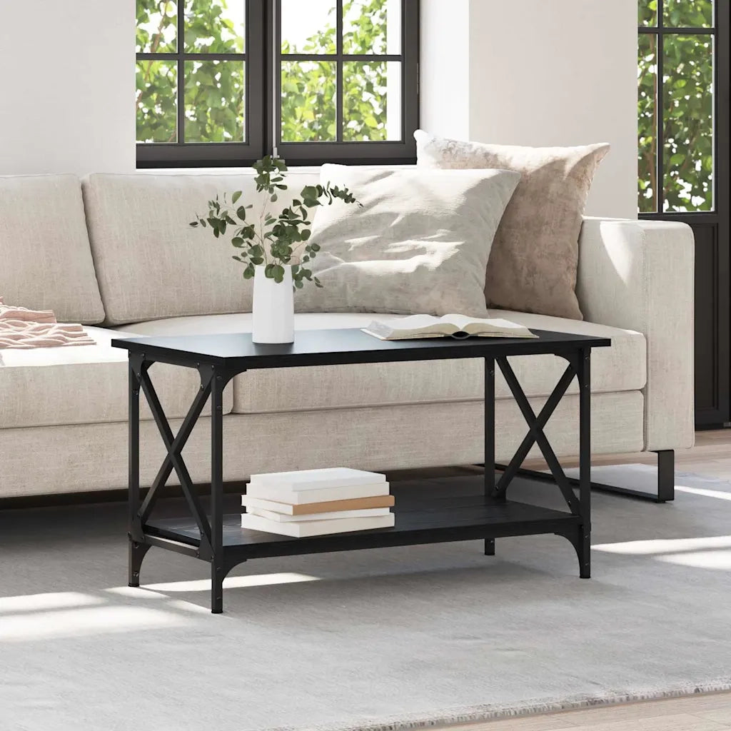 Tavolino da salotto | Tavolino da caff¨¨ | Tavolino da Soggiorno Rovere nero 80 x 45 x 45.5 cm