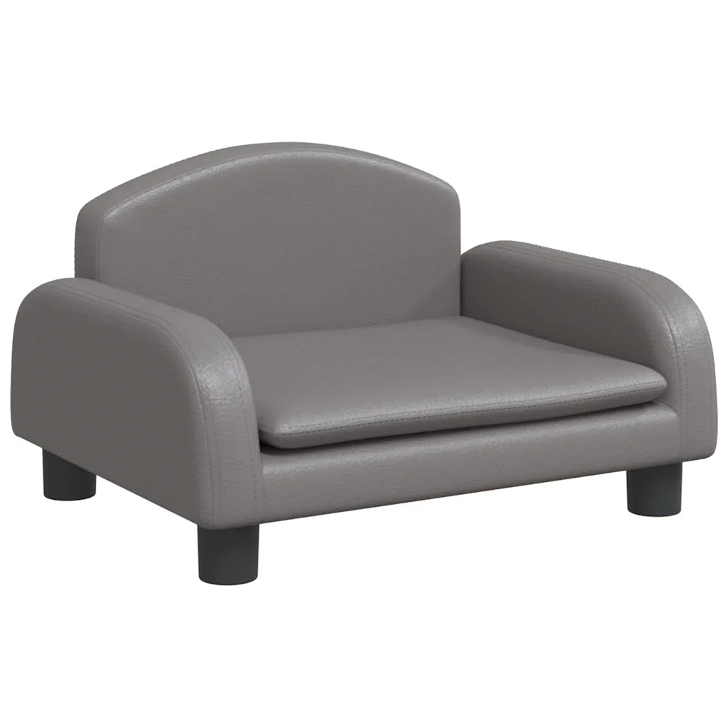 Divano | Divano da soggiorno | Sofa per Bambini Grigio 50x40x30 cm in Similpelle