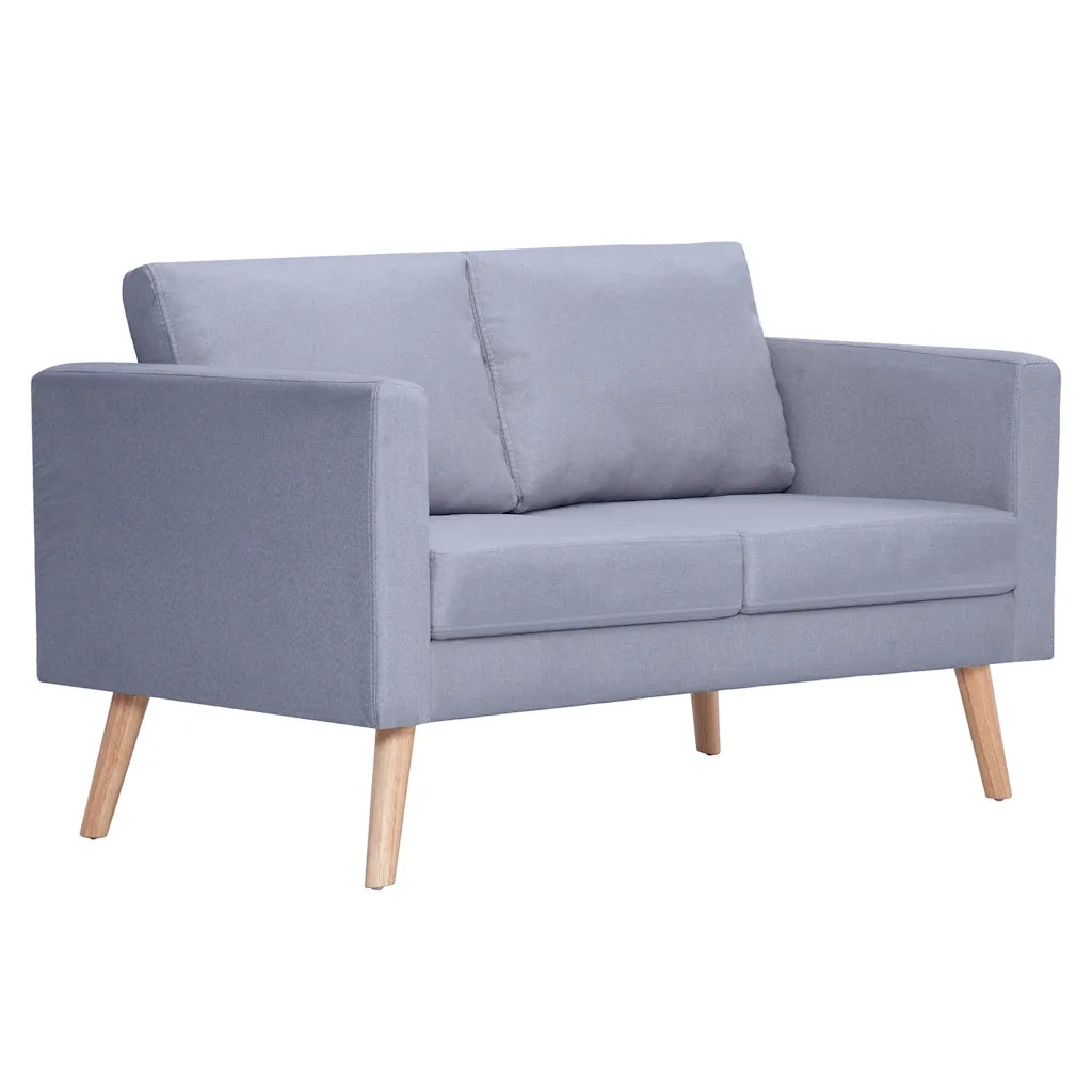 Divano a 2 Posti-Sofa 2 Posti in Tessuto Grigio Chiaro 905320