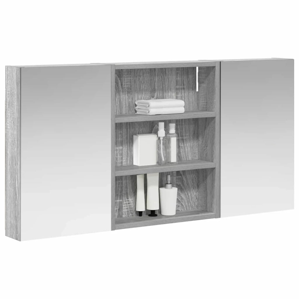 Set di Armadi da Bagno | Armadio da bagno con lo scaffale 3 pz 100 x 10,5 x 50 cm
