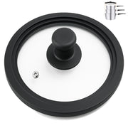 Coperchio in Vetro Universale con Bordo in Silicone per Padelle da 16/18/20 cm
