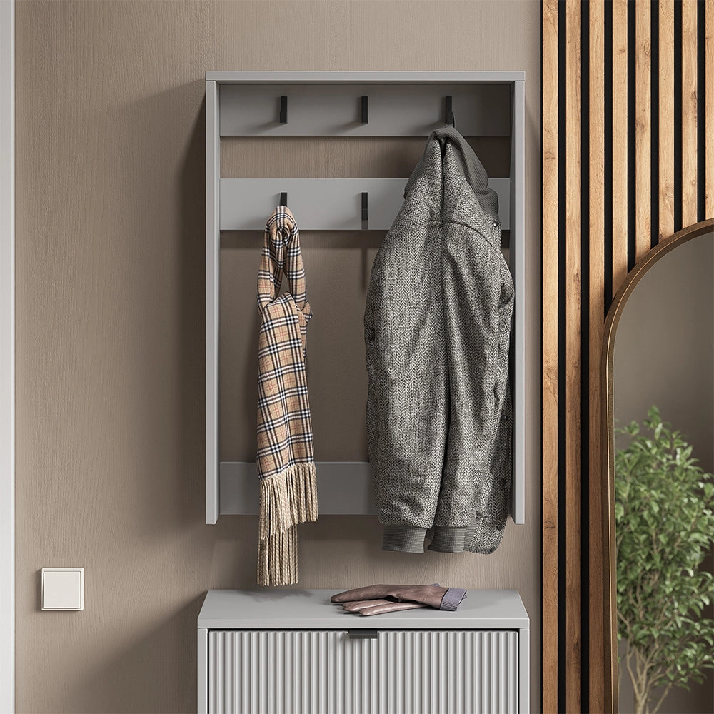 Vicco Appendiabiti da parete Grigio 60 x 85 cm