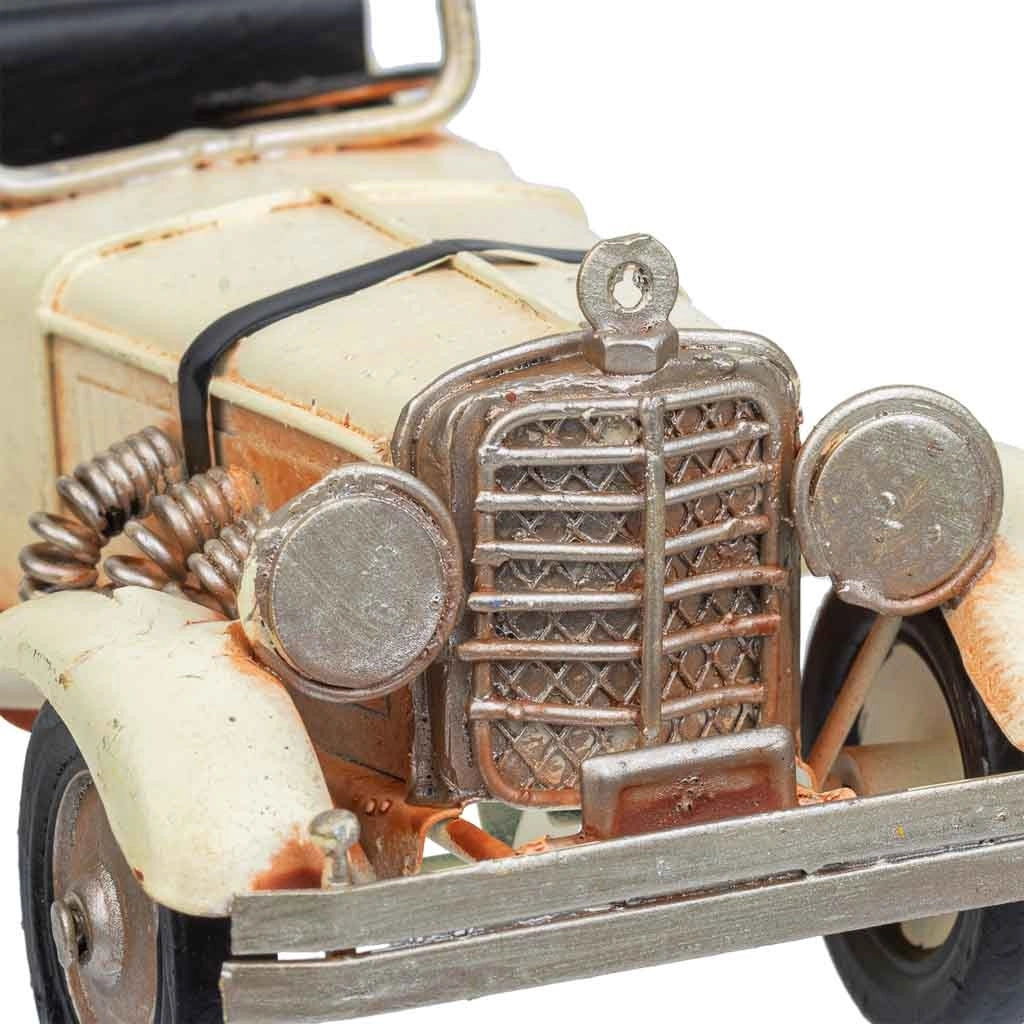 Auto in metallo marrone 16,5x7x6,5h