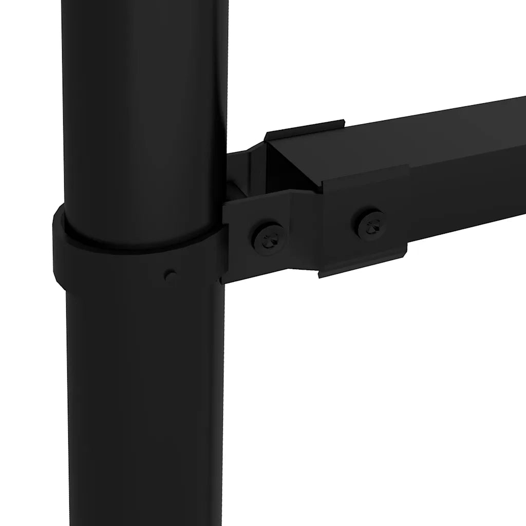 Recinzione da Giardino con Punta a Lancia in Acciaio 1673x125 cm Nero 277730