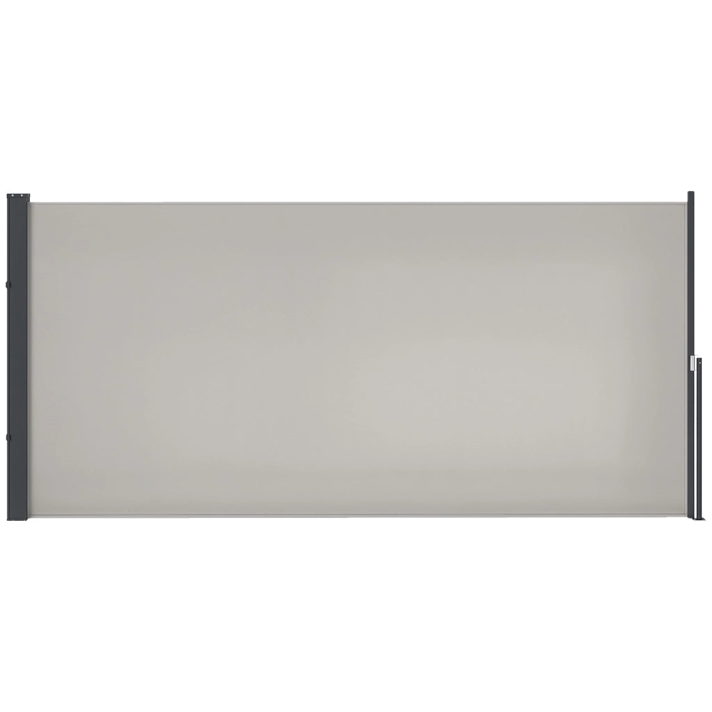 Paravento Rettrattile ¨C Zephmum ¨C Grigio 3x1.4m Polyester Anti UV