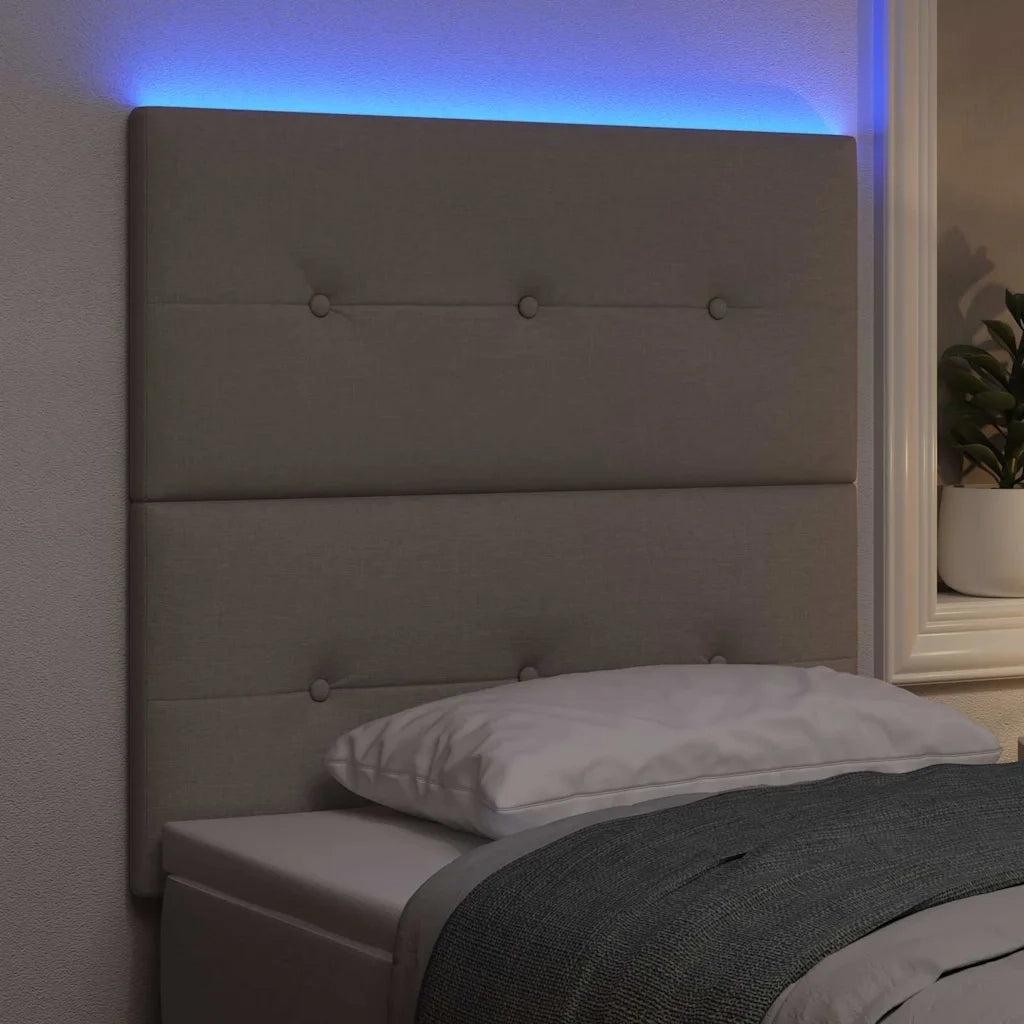 Testiera | Testata LED con strisce LED con Testiera | Testata Talpa 90 cm Tessuto