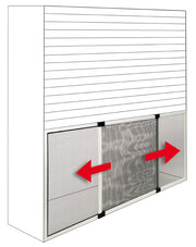 ZANZARIERA ESTENSIBILE PER FINESTRE ARGENTO cm. 70x50