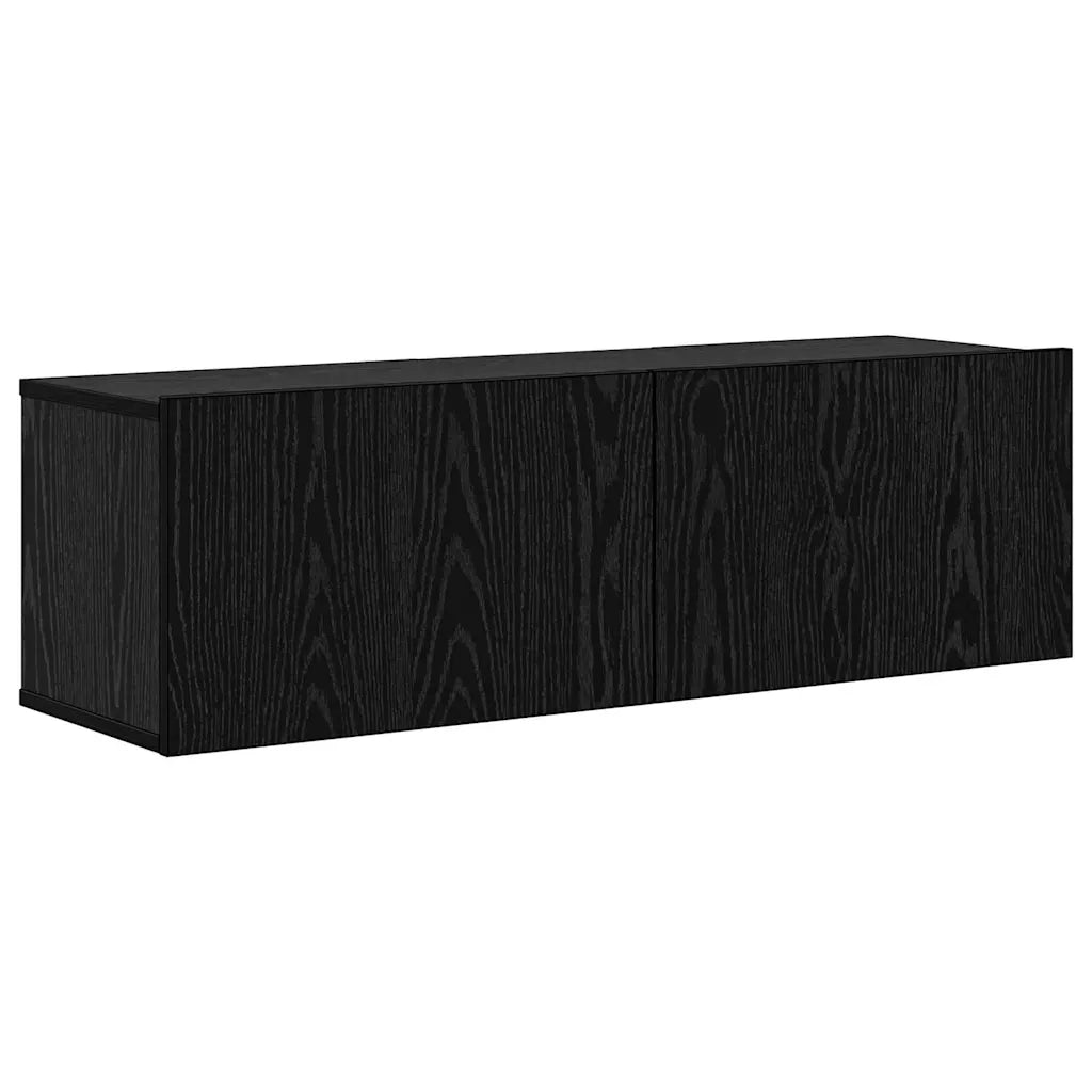 Set mobile TV 5 pcs Rovere Nero Legno multistrato