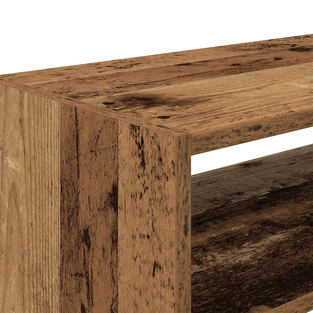 Scarpiere 2 pz Impilabili Legno Antico 60x30x30,5 cm 858872