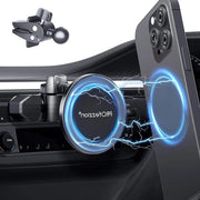 Kit di attacco per telefono auto con clip per slot CD e ventosa | Otrete magnetica per iPhone | Con anello Mag Safe per attacco auto per telefono