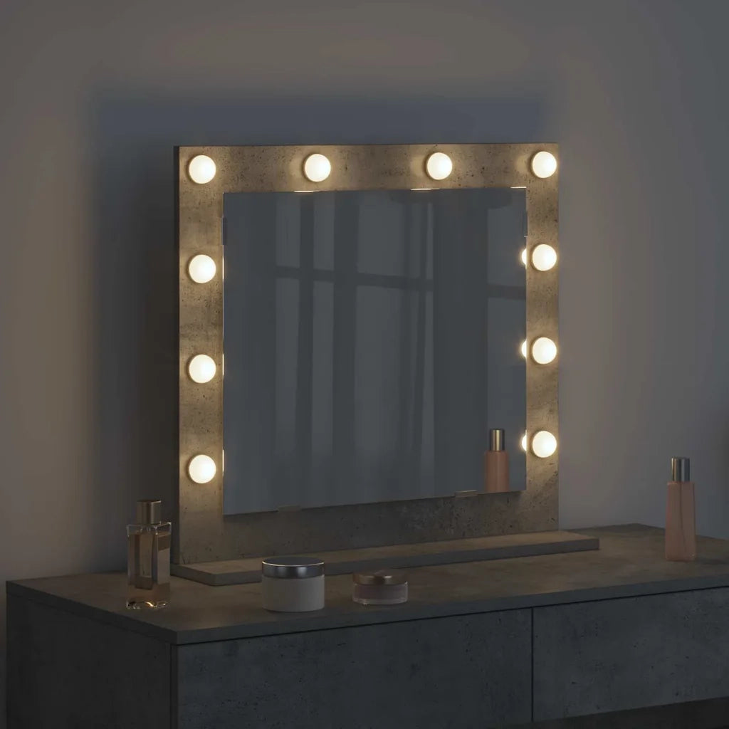 Specchio da Vanit¨¤-Specchio da Trucco Grigio cemento 60 x 55 x 18 cm