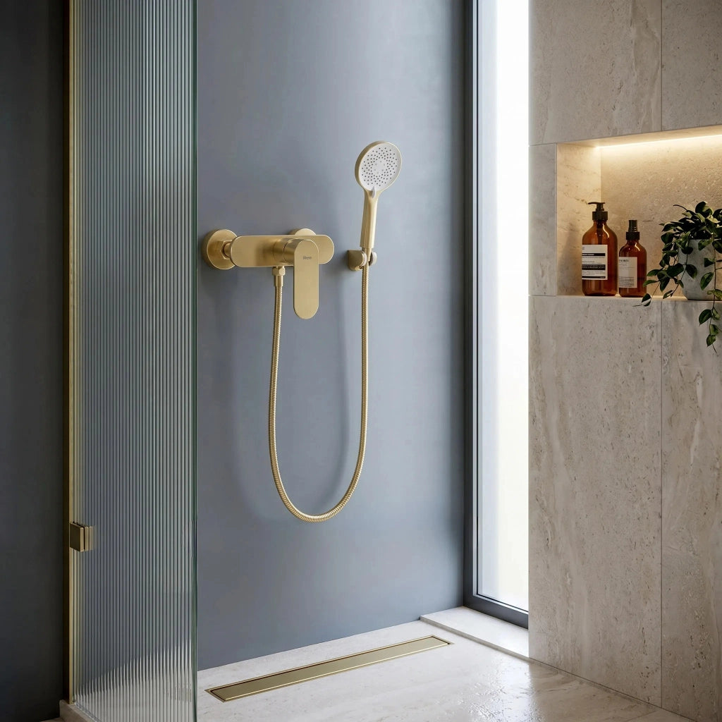 Rubinetto Doccia Rea Drop Brush Gold