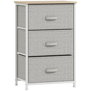 Cassettiera con 3 Cassetti in Tessuto ¨C Minimal ¨C Grigio